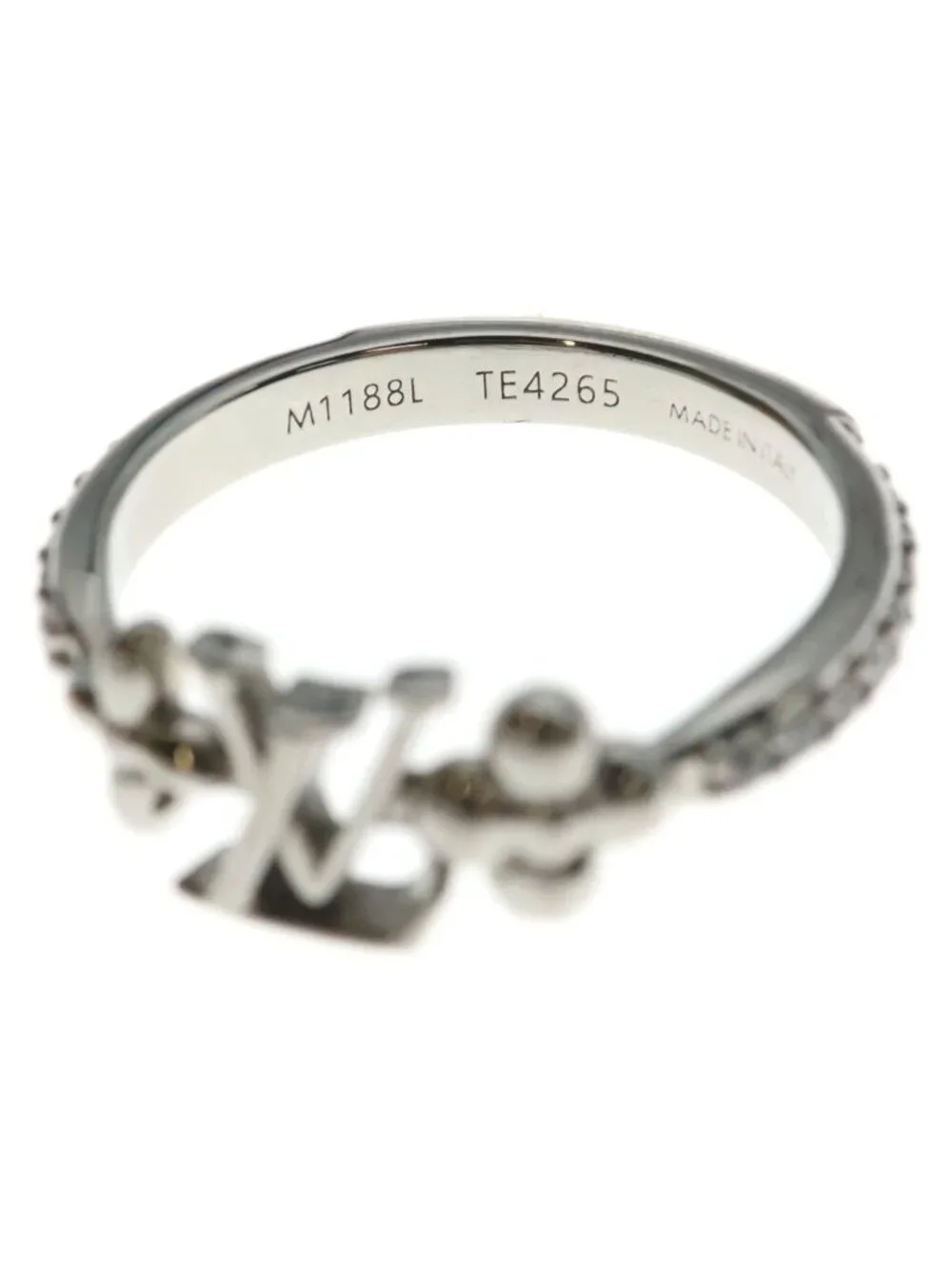 Louis Vuitton LV Iconic Rhinestone Ring Silver